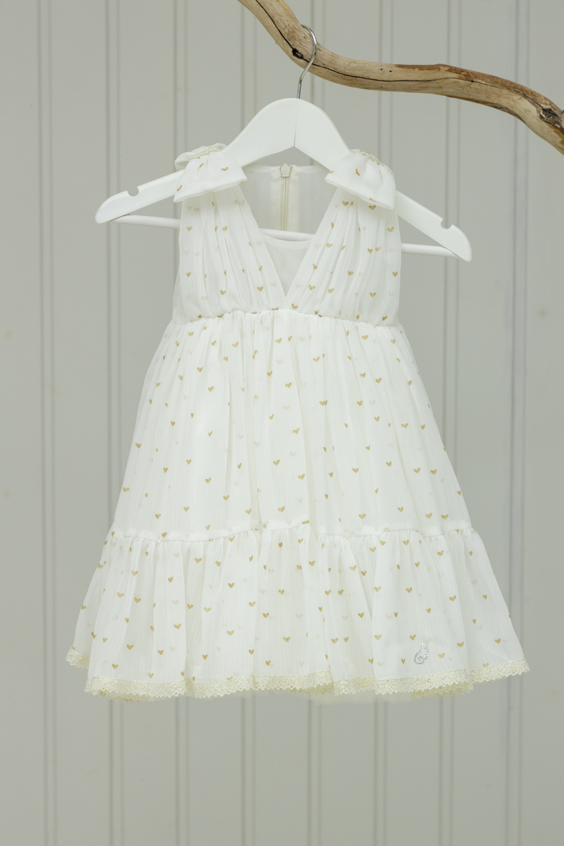 Φόρεμα-Merilyn-069_1 Φόρεμα εκρού με χρυσές καρδούλες