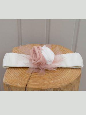 Wonderful headband with two fabric flowers