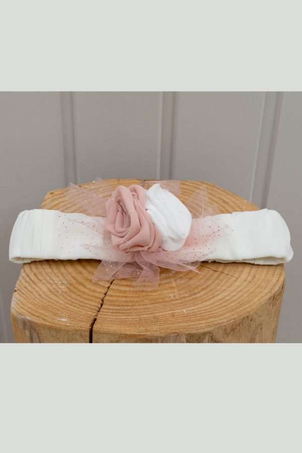 Wonderful headband with two fabric flowers