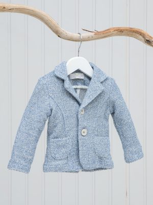 Light blue knitted jacket